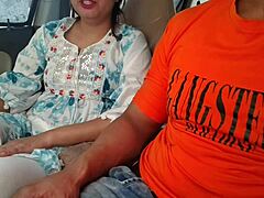 cute desi saara bhabhi fucked hard by huge dick in risky car outdoor!