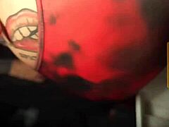 Sexy Big Ass Brunette Bombshell Dances Wild at Night Club