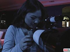 Shooting trans star Ember Fiera craves horny 69 sucking sex action