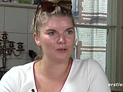 horny düsseldorf apprentice masturbates wet pussy fingering clit solo