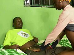 Naija sneaks in to ride best friend's man's huge cock