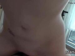 Stellar huge cock European Czech nympho seduced stripped fucked hardcore in mall shop POV