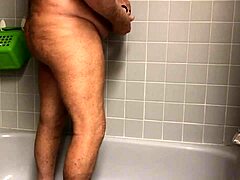 she teases her ass in shower before sliding vibrator inside