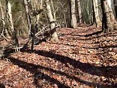 clitlicker flashes naked orgasm forest solo public fun