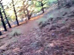 clitlicker flashes naked orgasm forest solo public fun