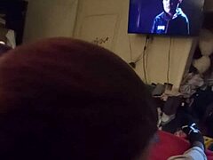 BLOWJOB DEEPTHROAT WIFE SUCKS FRIEND'S COCK HARD