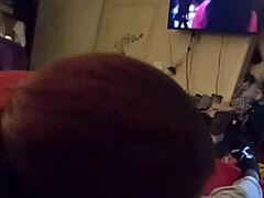 BLOWJOB DEEPTHROAT WIFE SUCKS FRIEND'S COCK HARD