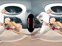 i finger my pussy then get fucked doggystyle in stockings threesome