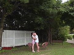 Aya mikami gets pounded hard outdoors in wild japanese frenzy