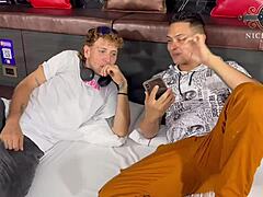 Slutty latina prepaid whore threesome with friend doggystyle riding big cock