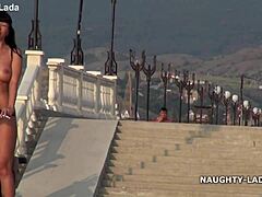 i ride naked in public flashing my naughty milf body outdoors