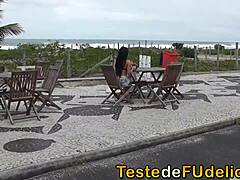 i pickd up da gostosa big ass brunette from beach n fucked her