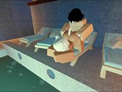 Milf Whore Rides Monster Cock Doggystyle By Pool For Creampie Game