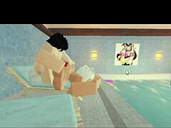 Milf Whore Rides Monster Cock Doggystyle By Pool For Creampie Game