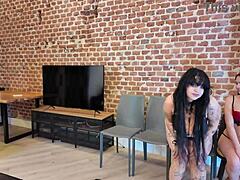 Four submissive nerdy latina bbws strip lingerie for bdsm humiliation domination