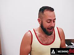 We Swing Both Ways: Inked Goth Rocky Emerson Takes Anal DP and Rimjob in Bisexual Threesome