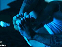 imagine emilly's feet so sweet you lick nylon toes barefoot close-up fetish goddess legs