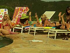 Can you believe Eva Angelina deepthroats thick dick then fucks it outdoors in stockings with anal fingering and gaping?