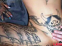god i love watching inked chicks nova flame and nicole saphire toy their wet asses