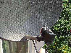 sexy neighbor's saggy big tits and fat ass beg for sneaky feet worship fuck