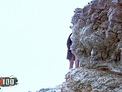 skinny spanish milf sonia lion's ass wrecked doggystyle on sunny beach