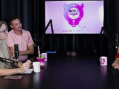 Charllottye sheer red starts as escort filming with women in bdsm lingerie group glamour