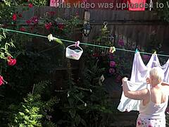 sexy neighbor's saggy big tits and fat ass beg for sneaky feet worship fuck