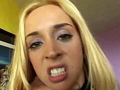 blonde milf stockings stuffed double penetrated big cock throatfucked hard