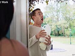 whoa klara devine milks cereal with big tits spanking ride! 😍🍆