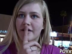 How does this filthy teen slut swallow monster cock for hot cum load?!