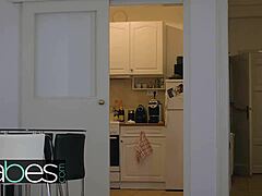 Stacy Snake rides Kai Taylor as office burglar in hardcore cowgirl fantasy!