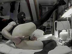 my heart races watching this tranny fist her ass and ride that soda bottle hard