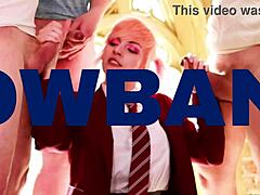 Two British Alternative Girls Suck Cock Swallow Cum in Ffm Threesome Lingerie