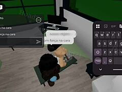 Busty Goth's Wild Threesome in Parents' House!