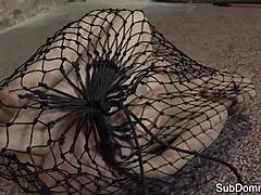 hey euro sub, trapped bound humiliated by rough maledom close-up