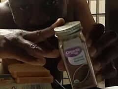 llamasr cooks bananas in kitchen after dark