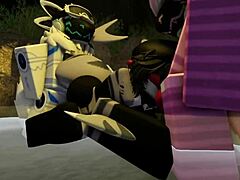 Shark Takes Rough Creampie Bath In Furry Roblox Adventure