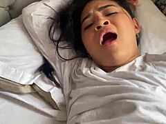 stepsister sneaks into my room begging for taboo facial cumshot pounding