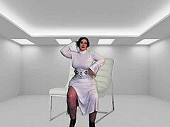 Granny Princess Leia fantasy creampie with Darth Vader's Sith dick! 👑🔥💦