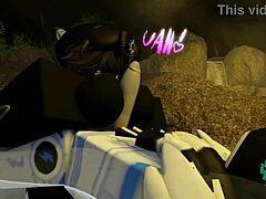 Shark Takes Rough Creampie Bath In Furry Roblox Adventure