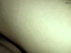 She takes his massive load deep inside her tight pussy in an amateur homemade creampie close-up with her friend.