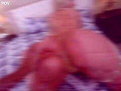 blonde dan dangler slurps two monster cocks in steamy threesome cumshot action 💦🍆👅