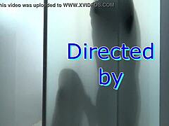 hey check out this sexy teen giving a steamy shower blowjob