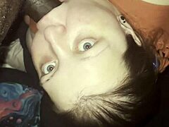 late night with this monster black cock sucking it down her throat nonstop