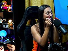 didy reis flashes her tattooed tits during dirty podcast interview 😈🍒