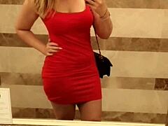 Petite 18+ pulls panties off in toilet for vacation naughty fun!!