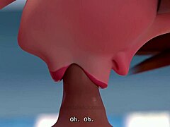 slutty cass rides cock hard on beach in hq 3d hentai anime