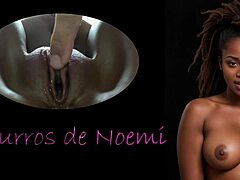 Noemi Whispers Ecstatically as Daddy and Son Dildo Her Shaved Pussy to Orgasm