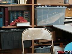 Petite Latina Teen Shoplifter Sucks Guard's Cock Reluctantly in Reality Bust