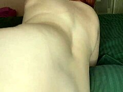 she shoves dildo deep ass all fours redhead anal toy insertion closer